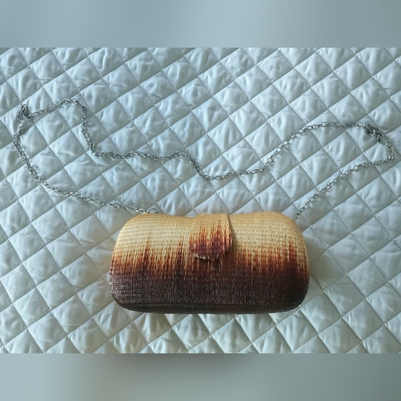 Straw Ombre Clutch | Vintage | Retro | - Picture 7 of 7